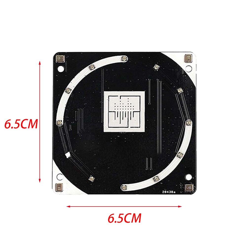 Expansión compacta placa Mini Programable RGB LED AI Quad micrófono AC108 componente práctico ReSpeaker de voz inteligente 4 Mic Array