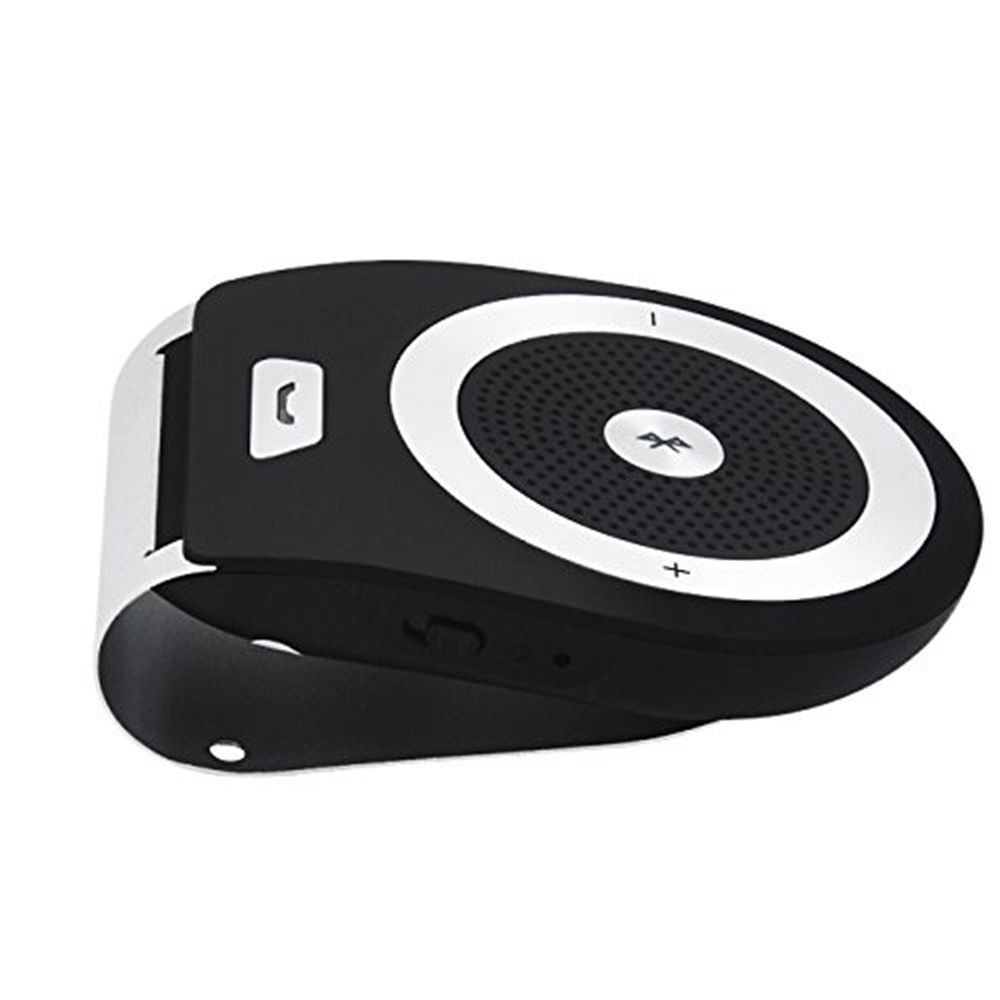 Wireless Bluetooth Car Kit Speaker Speakerphone Handsfree Car Kit: Black