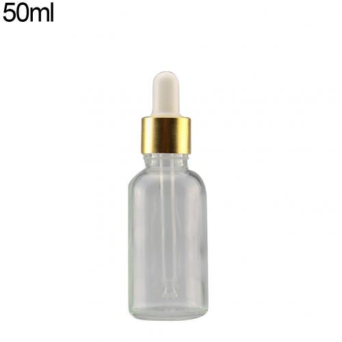 Mini 5ml-100ml Transparent Glass Reagent Liquid Empty Cosmetic Bottle Portable Refillable Bottle Makeup: 50ml