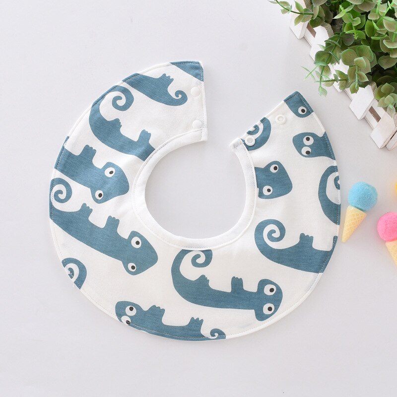 Baby Lätzchen Wasserdicht infant Baumwolle Gecko panda giraffe firefly Tier Baberos Bandana Lätzchen: WHT069E