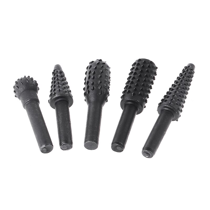 5 sztuk stalowe obrotowe pilniki narzędzie robić drewna wiertarka elektryczna rękodzieło szlifowanie zadziorów