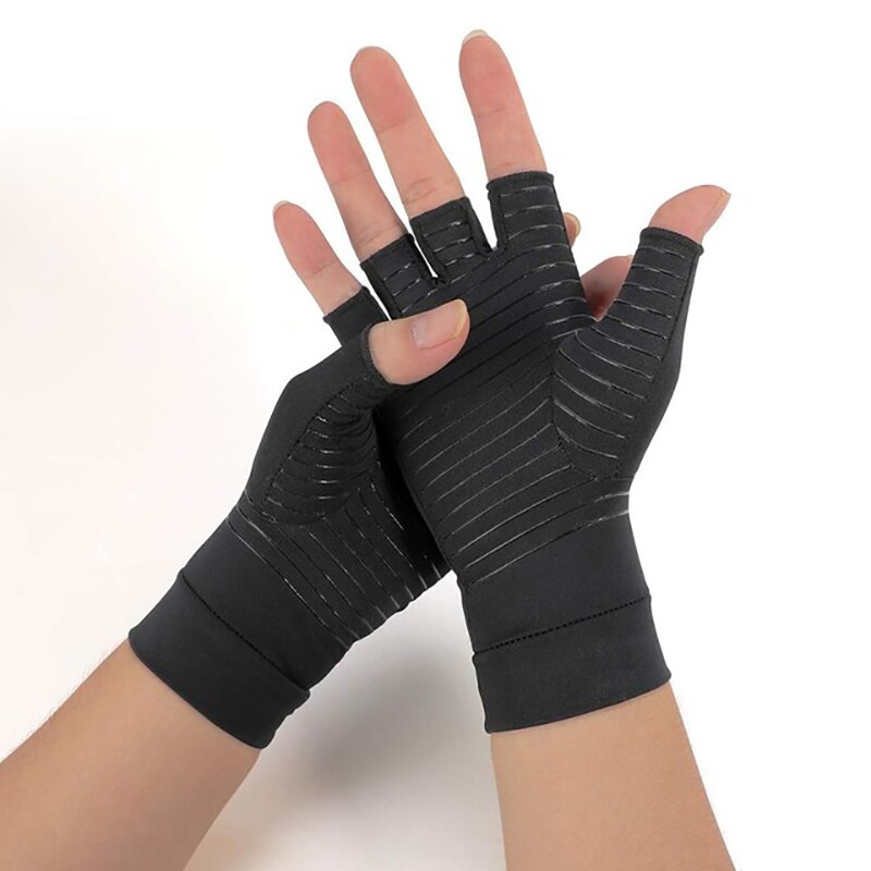 Kompressionsgigt handsker premium leddgigt ledsmerter hånd handsker sportsterapi åbne fingre kompressionshandsker: Stil 2 / S