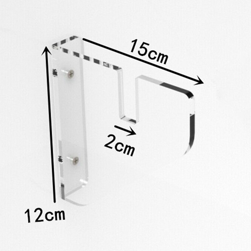 Clear Acrylic Skateboard Mounts Deck,Wall Hanging Brackets for Storing Your All Skateboards