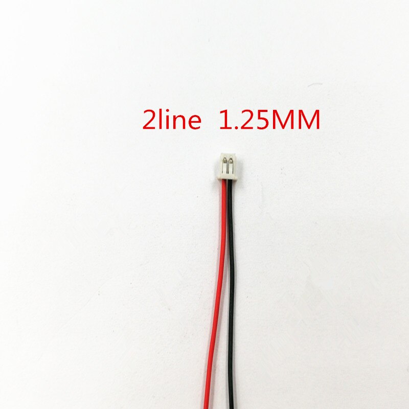 Lithium polymer batteri 333266 3.7v 750 mah  mp5 gps dipper led lysboks diy højttaler: Stik 1.25mm