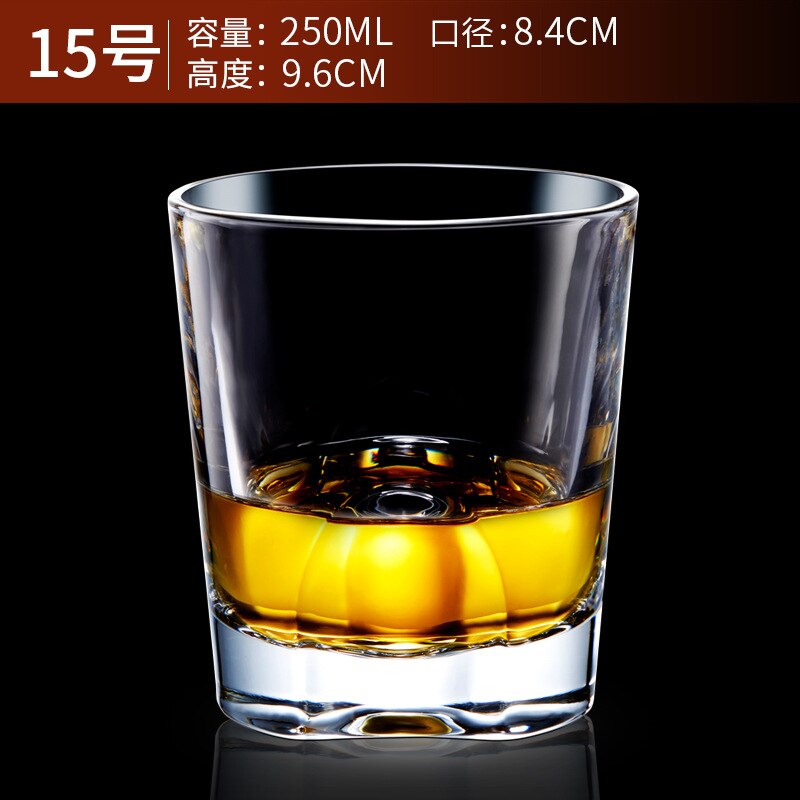 Varmebestandig blyfri gennemsigtig vinglas øl steins whisky brandy vodka kop multi mønster drinkware bar: 15