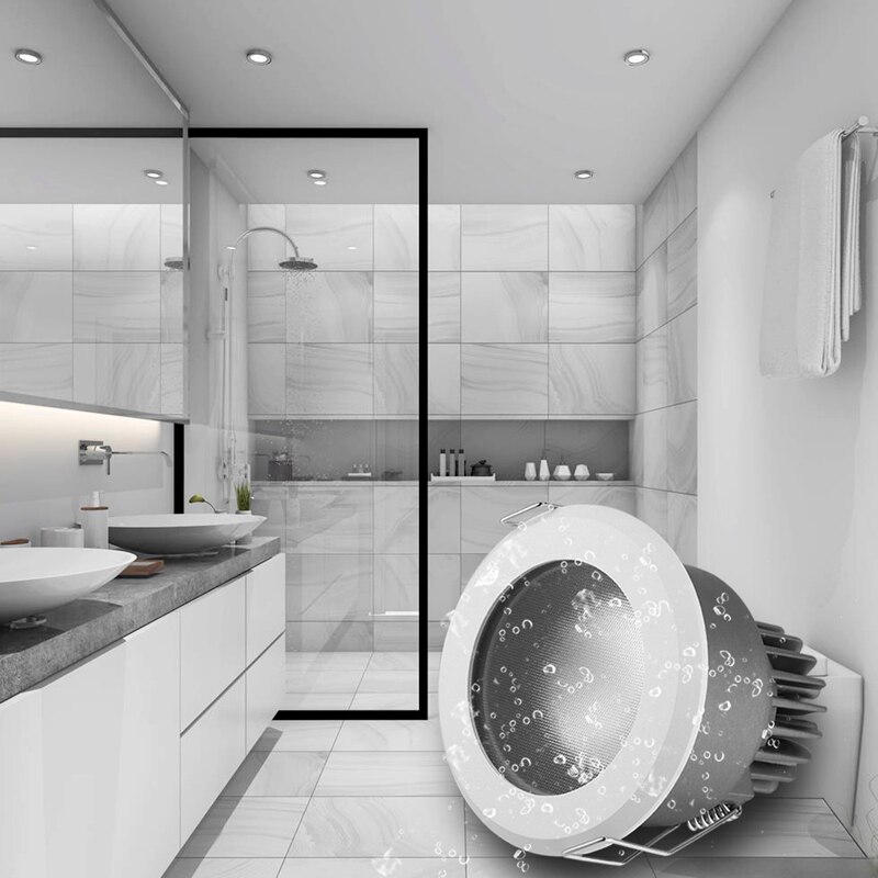 Upscale LED waterproof downlight COB 7W 10W 12W 220~240V IP65 Aluminum LED spot light For Hotel bathroom lighting
