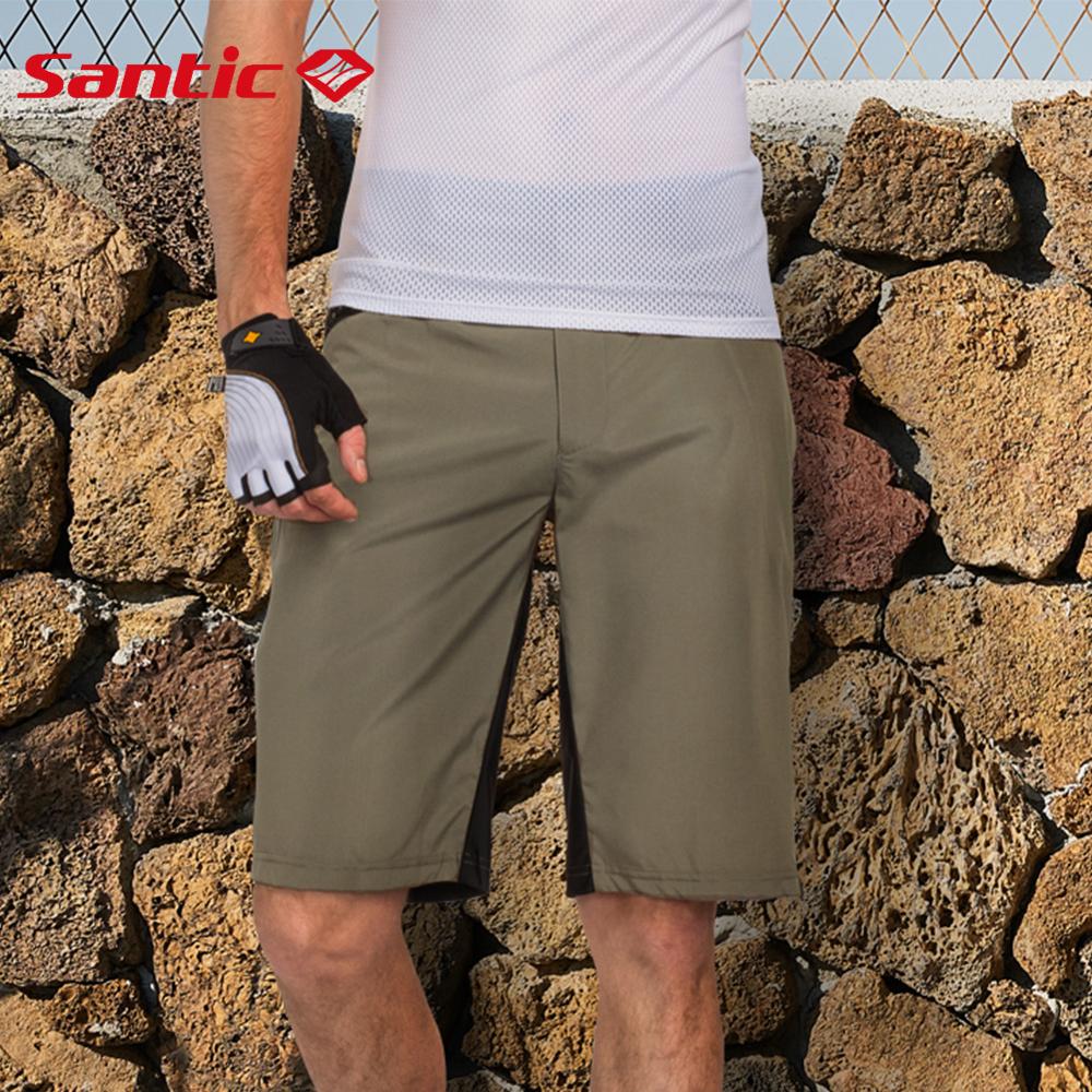 Santic sommer herre sykkelshorts løs passe fritid utforbakke mtb shorts sport sykkelbukse kortbukse sykkelklær  ks006