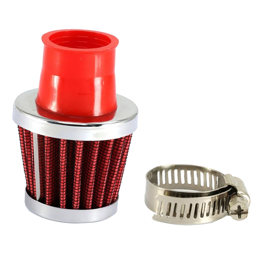 Rood 25 Mm Connector Auto Koude Lucht Intake Breather Filter Cleaner