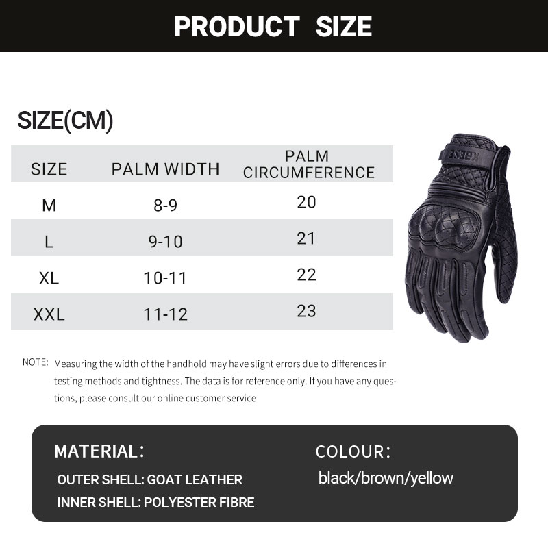 Retro Motorcycle Gloves Touchscreen Motorcyclist Gloves Full Finger Breathable Non-slip Motocross Riding Gloves