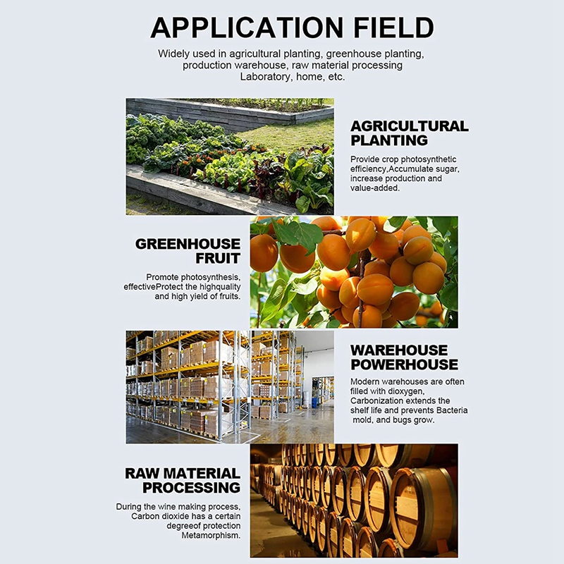 GTBL Air Monitor CO2 Monitor Indoor Carbon Dioxide Detector- Portable Air Tester With Humidity Monitor LCD