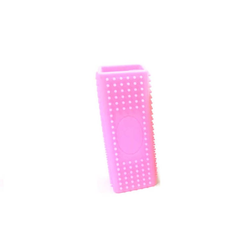 Dissolvant de cheveux en caoutchouc pour chien chat | Brosse creuse pour meubles et canapé: Pink