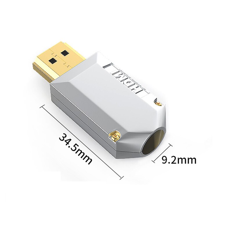 1PCS HDMI-Compatible 2.0 Connector Male Plug Breakout Terminals Solderless / Soldering Modular Computer TV Video Plug W/ Shell: NO.8