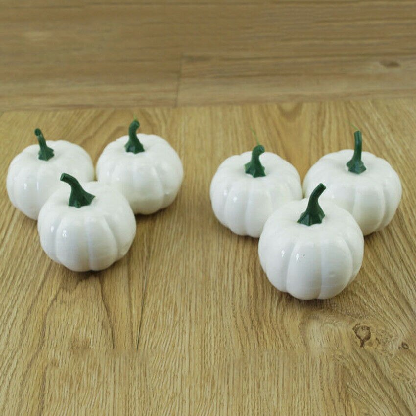 6pcs Halloween Artificial Mini Foam Pumpkin Simulation Prop Garden Party Decor