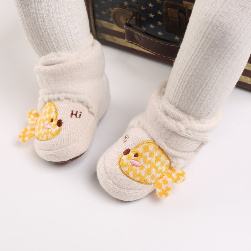 Winterstiefel für babys, mädchen und jungen, warme winterschuhe, niedliche tiermotive, Kabel, flauschige lauflernschuhe für kleinkinder, kinderschuhe 0-18m