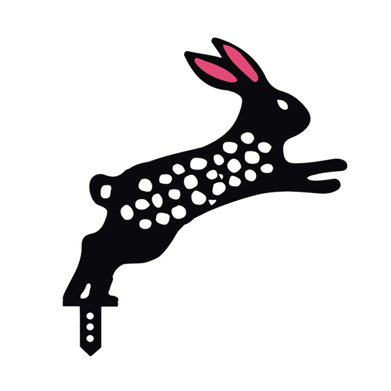 DIY Rabbit Pattern Art Garden Yard Metal Sculpture Home Decor Garden Decoration Outdoor Jardin Decoration Exterieure: B