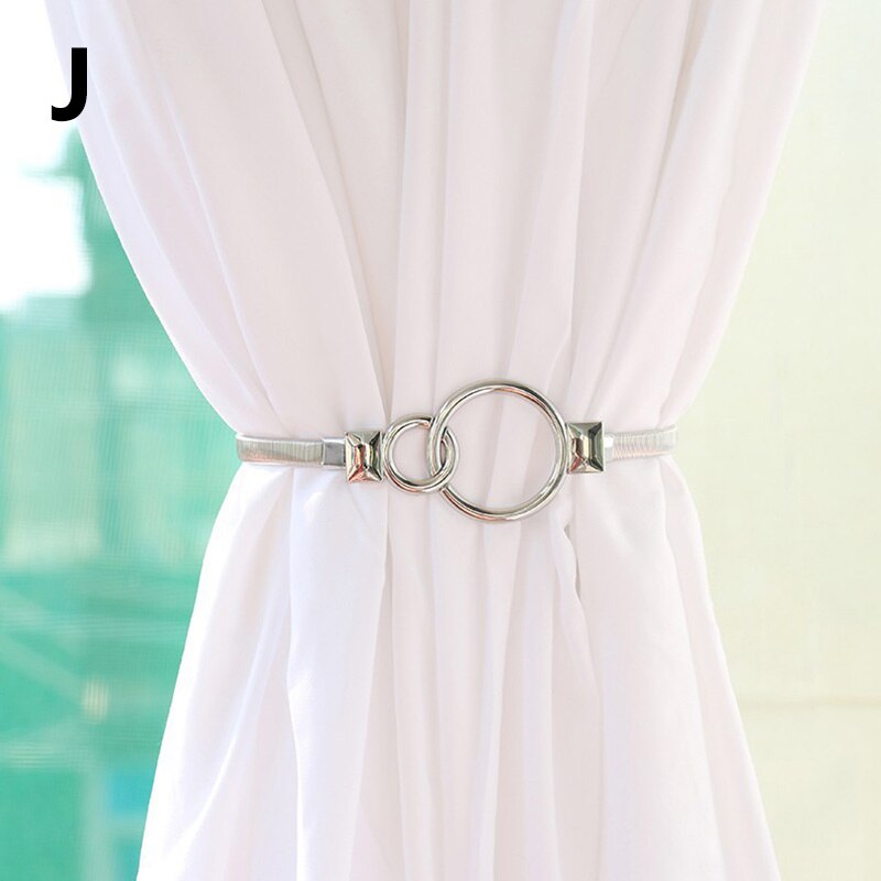 Kreative Vorhang Strap Tie Elch Form Aluminium Legierung Metall Vorhang Riemen Gold Siliver Vorhang Schnallen Für Home Vorhang Clip Acces: J