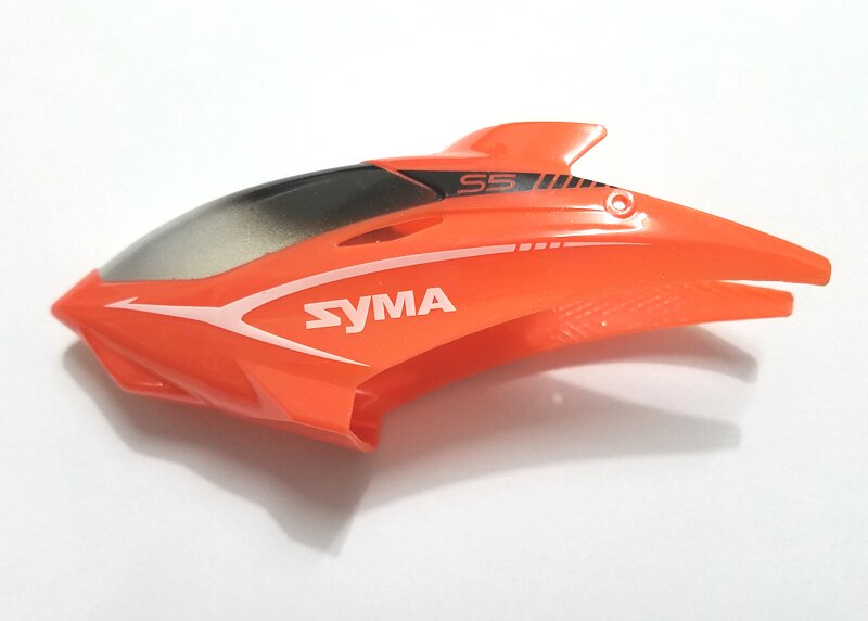 Helicóptero RC S5, cabeza de la cubierta de la barra de equilibrio, cuchilla principal de conexión, hebilla trasera, cabezal del eje interno, Cable de cargador USB para Syma S5: Red Head Cover