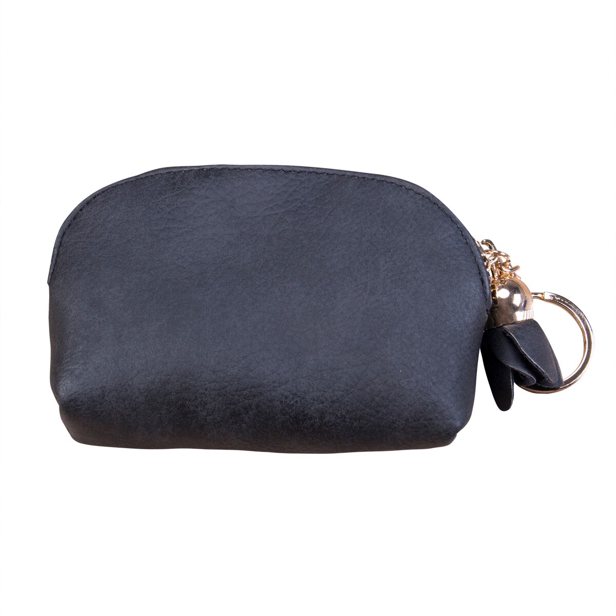 Dames Pu Zip Portemonnee Clutch Bag Portemonnees Lederen Mini Portemonnee Card Key Houder: Black