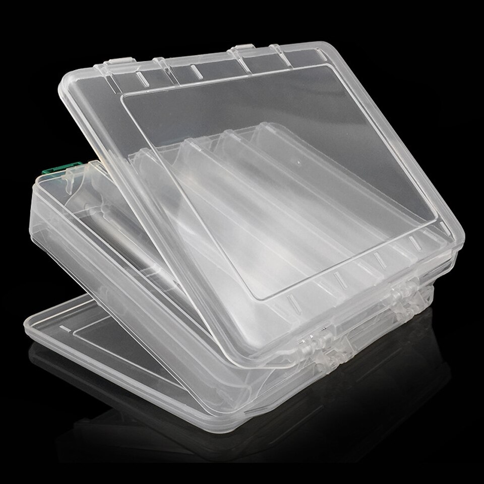Plastic Fishing Lure Box 20.5cm*17cm*5cm Compartments Double Sided Waterproof Fishing Tackle Pesca Accessories Fishing Box