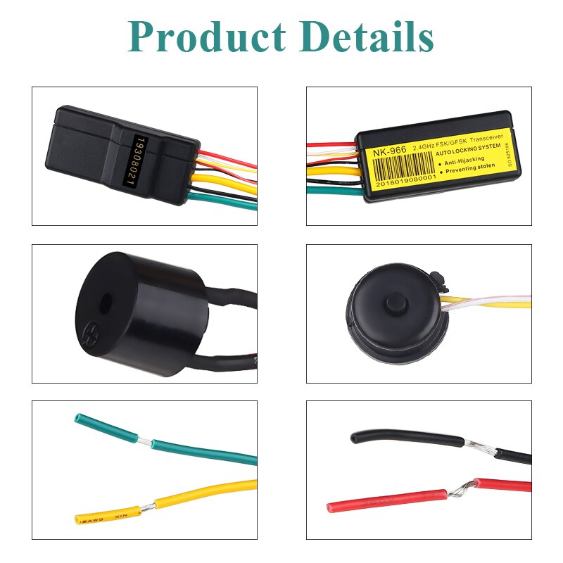 ADPOW système d'immobilisation automobile 2.4G | 12V, universel, mise à distance dans une poche, verrouillage automatique, déverrouillage du moteur, Circuit Anti-détournement Intelligent