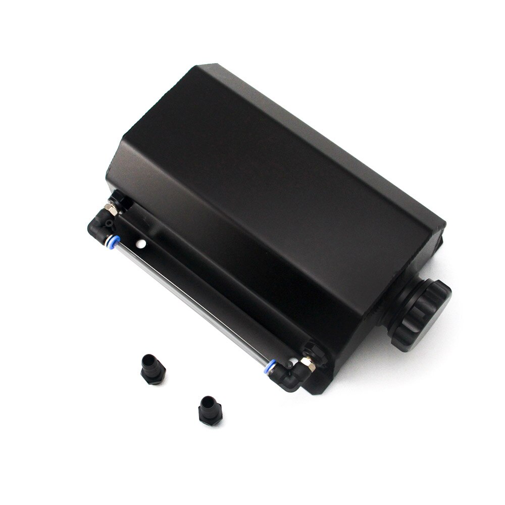 Universal 2L Auto Engine Oil Catch Tank Can Fuel Gas Breather Tank Bottle Overflow Coolant Radiator