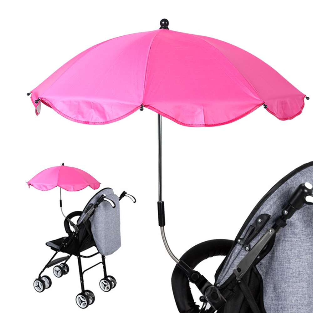 Sombrilla de cochecito de bebé, sombrilla de cochecito de bebé, paraguas con protección UV, artefacto para bebé, paraguas,: 6