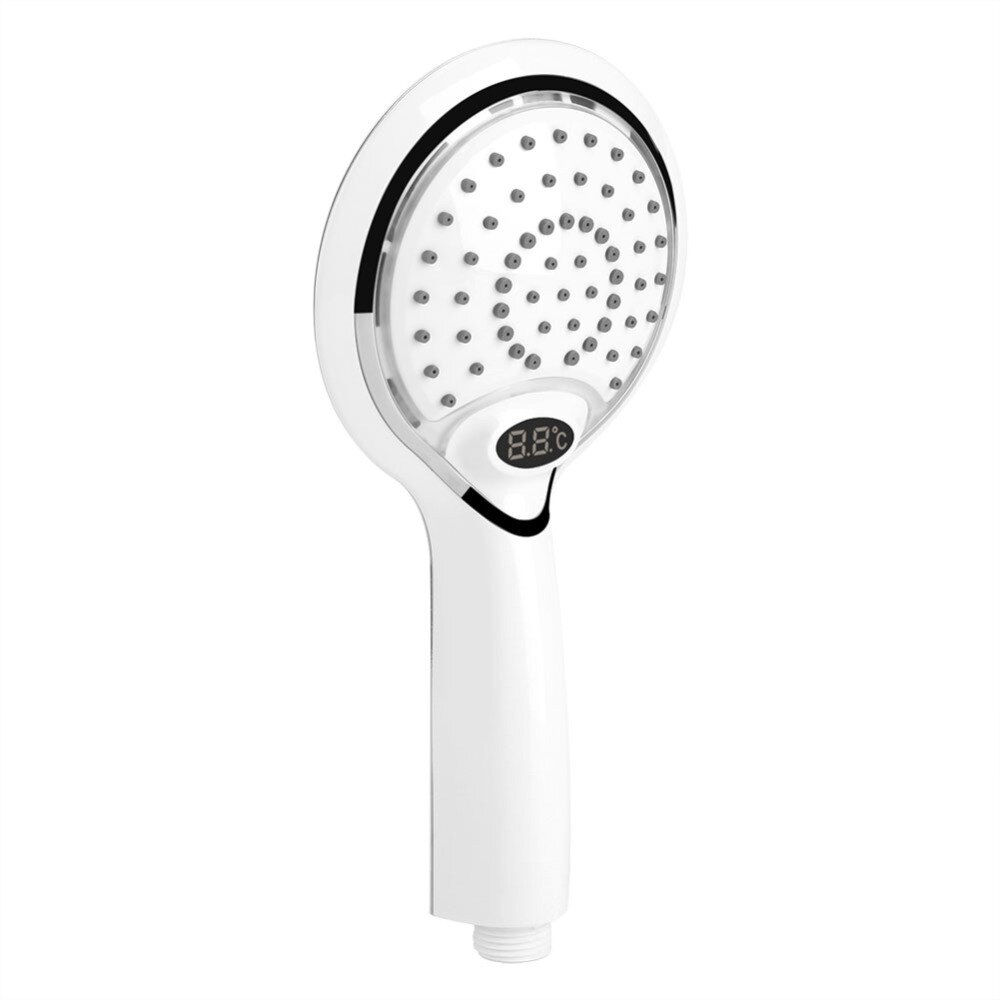 Led bruser spray hoved håndholdt badeværelse bruser spray hoved digital temperatur display 3 farver led led bruser sprinkler led