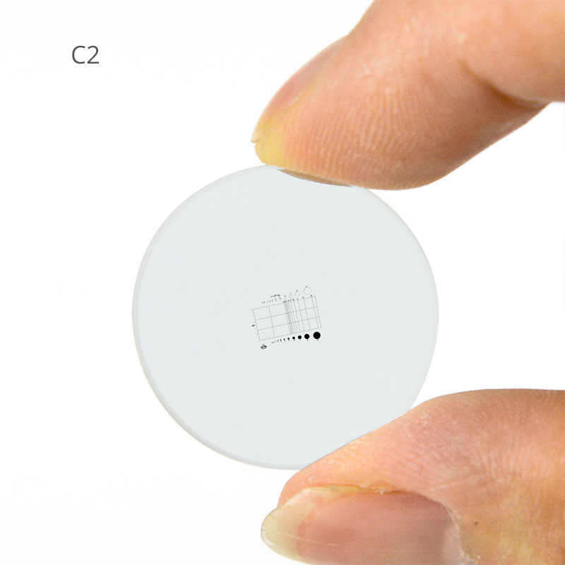 1pc Optical Glass Microscope Eyepiece Reticle Cross Line Ocular Graticula Micrometer Grid Calibration Slide for Measurement: Gold