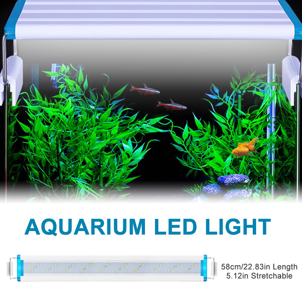 Aquarium Light LED Waterproof Fish Tank Light Underwater Fish Lamp Aquariums Decor Lighting Plant Lamp 18-58CM