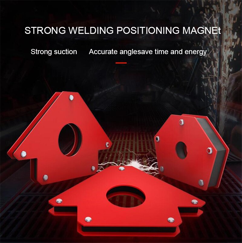 6PCS Welding Positioner Machine Accessories 9lbs 25lbs Multi Degrees Angle Soldering Arrow Fixing Tool Welding Magnet Holder