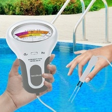 Draagbare Digitale 2 in 1 Water PH en Chloor Niveau CL2 Tester Meter voor Zwembad Spa Drinkwater Analys