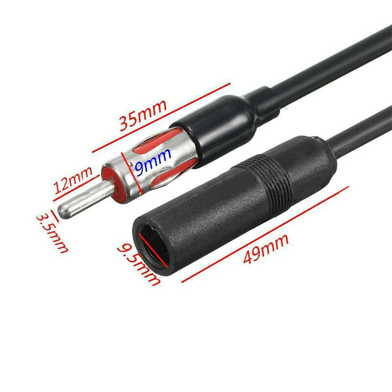 FOCAN JASO Car Radio Stereo plug cable 0.3M,0.5M,1M,2M 3 Meters Long Male To Female AM/FM Radio Antenna Adapter Extension Cable