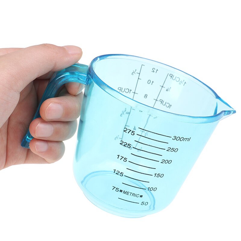 300ml Plastic Measuring Cups Liquid Milk Measuring Cup Jug Pour Spout Measuring Tools with Handles