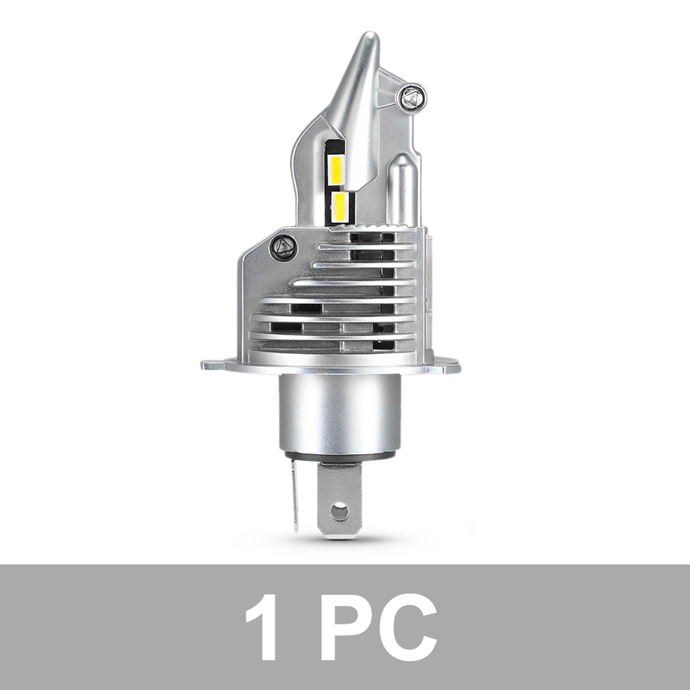 H4 LED Bulbs for Motorcycle/Car/Truck 12V 6000K LED H4 Headlight 25000LM Hi-Lo Beam: Champagne