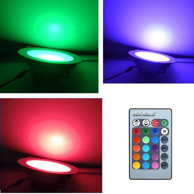 3 W 5 W 10 W RGB LED Panel Light met Remote Contr, LED Inbouw Verlichting Lamp, RGB Led Plafondlamp, Hal Lichten Wandlampen