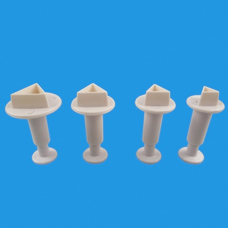 4 stk trekant plast kageform chokolade kage udstikker fondant dekorationsværktøj  y5lf