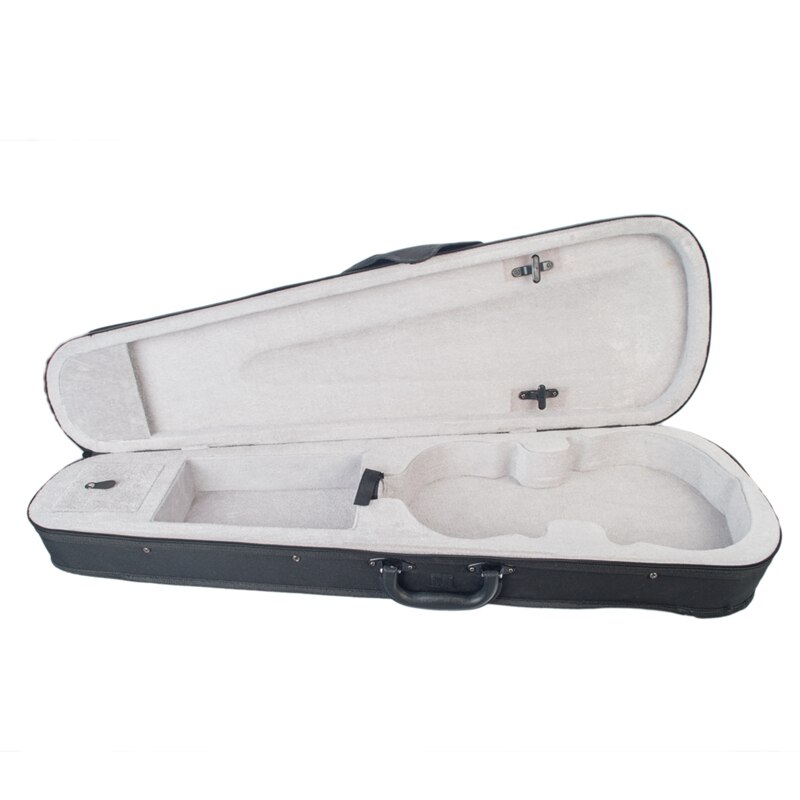 Viool Case Professionele Driehoekige Vorm Viool Hard Case-Zilver Binnen Viool Onderdelen: Default Title