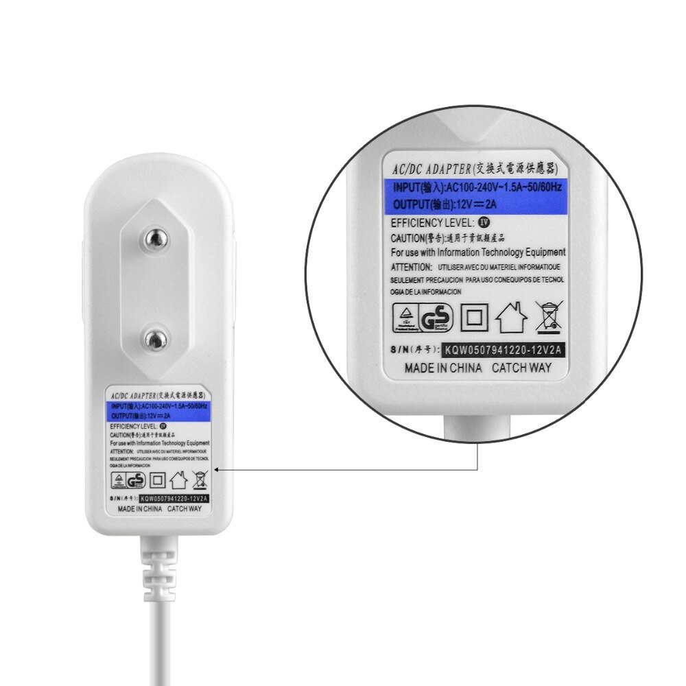 AC 110 v-240 v naar DC 12 v 2A verlichting transformers LED Strips Voeding Power Adapter EU US Plug LED Driver Converter Charger