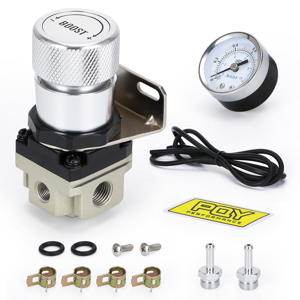 Hypertune - T2 UNIVERSAL ADJUSTABLE MANUAL GAUGE TURBO BOOST CONTROLLER 1-150 PSI SR20DET SR HT5811: Silver