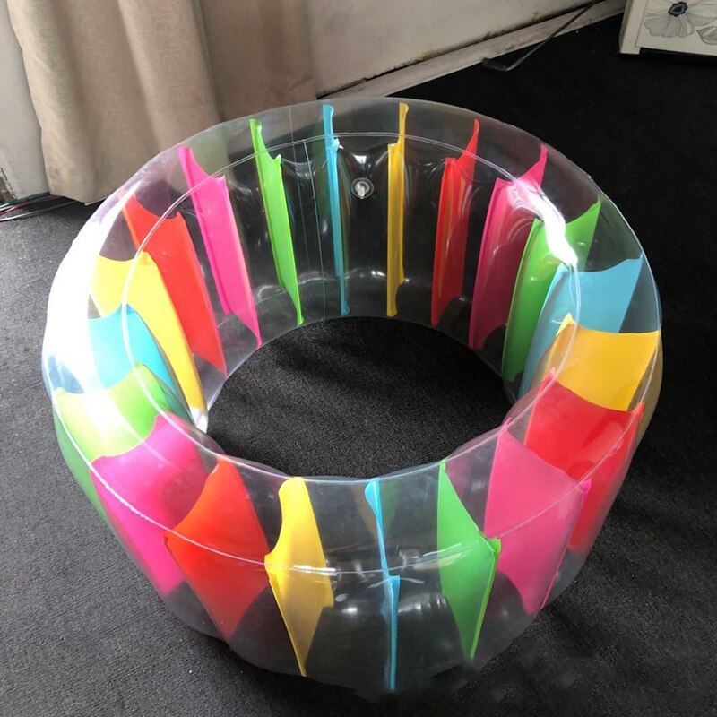 Pvc opblaasbare rollerbal speelgoed gras waterroller kinderen multifunctionele kruiprol
