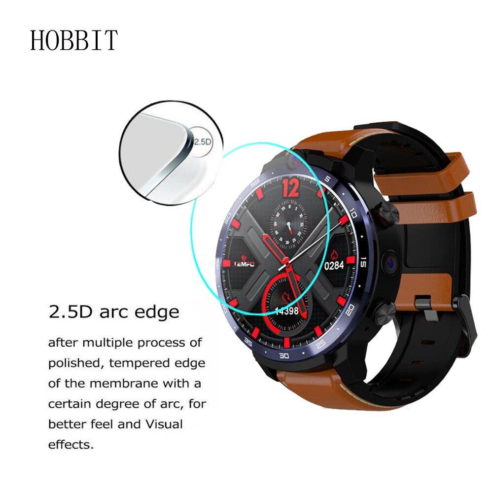 2 Pcs Voor Lemfo LEM12 Smart Horloge Gehard Glas Lem 12 1.6 Inch 2.5D 0.3 Mm Hd Clear krasbestendig Guard Glas