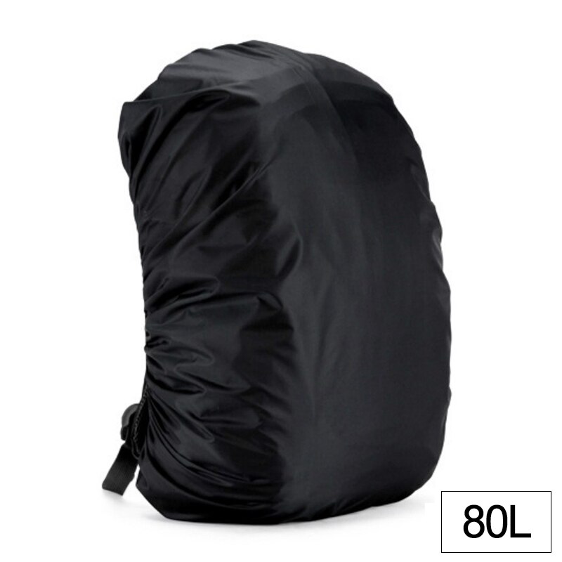 35-80L Waterdichte Rugzak Cover, Stofdicht Regenhoes Voor Rugzak, Regendicht Cover Outdoor Camping Wandelen Klimmen Bag Regenhoes: Black 80L