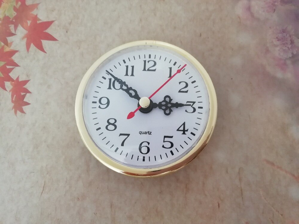 2PCS Gold Insert Quartz Clock FIT-UP Diameter 80mm Insert Clock for DIY Clock Accessories