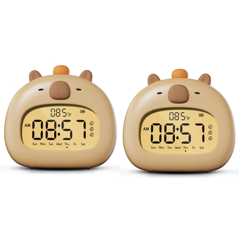 Capybara Alarm Clock For Kids, Ready To Rise Children's Sleep Trainer, Alarm Clock For Bedrooms 1PCS A