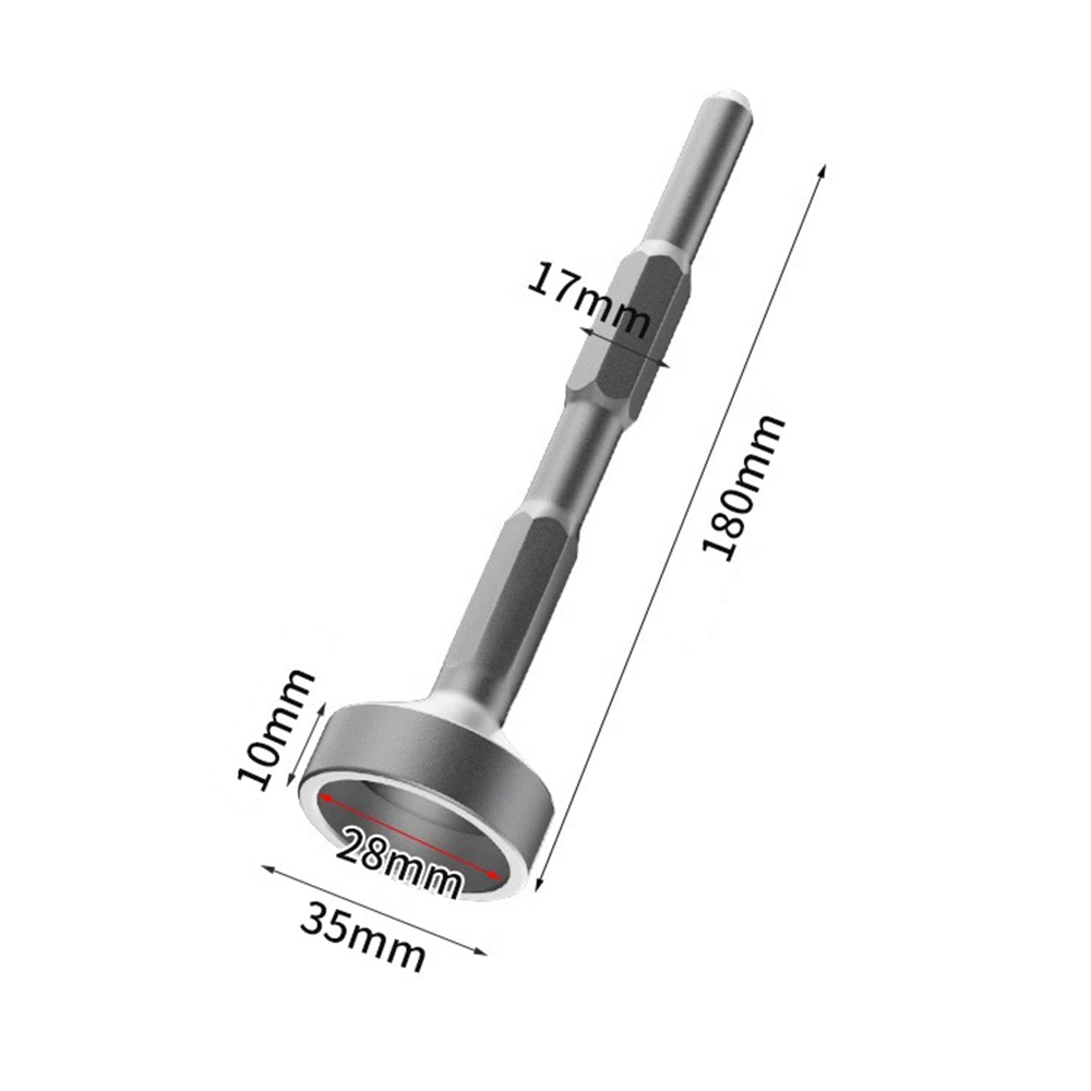 Cabezal de martillo para máquina de coser, pila SDS PLUS, borde de conducción, perno de martillado, tubería de hierro blanco, herramienta de instalación de martillo eléctrico, 1 ud.: Gris claro
