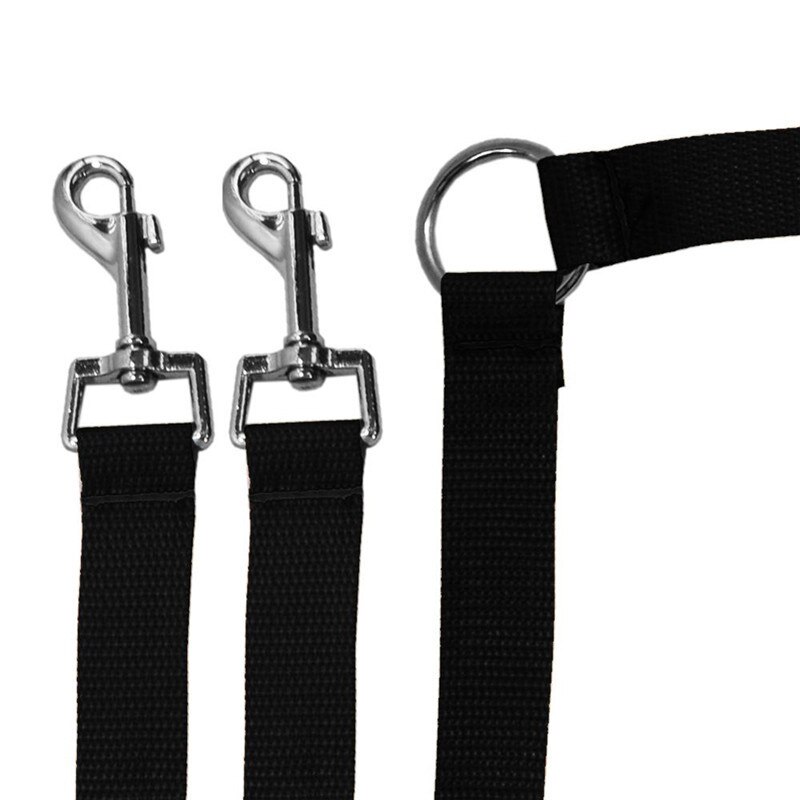 Correas dobles de nailon para pasear perros, correa de 2 vías con Collar para cachorros, correa de plomo de tracción para perros pequeños, accesorios para perros pequeños