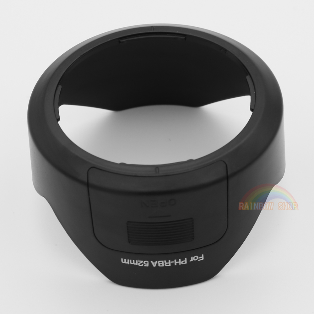 PH-RBA 52mm pare-soleil calibre 52mm protecteur d'objectif pour Pentax camera 18-55 KR KX KM K30 K5 II K7 numéro de suivi