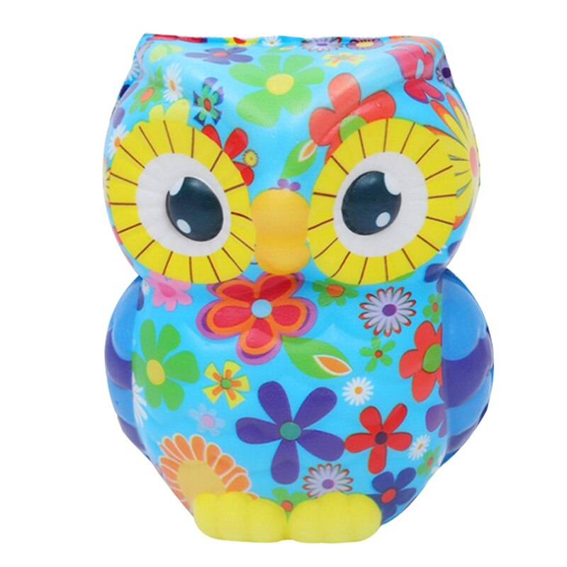 mignon hibou coloré Squishy Simulation Animal lente augmentation presser jouet parfumé soulagement du Stress jouets pour enfant fête de noël