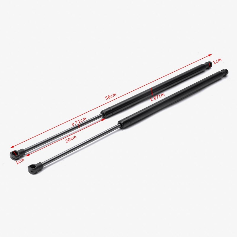 2x bil bagagerum bagklappen bagagerum gasfjeder chok lift stivere støtte stang arm bar til nissan x-trail  t31 2007