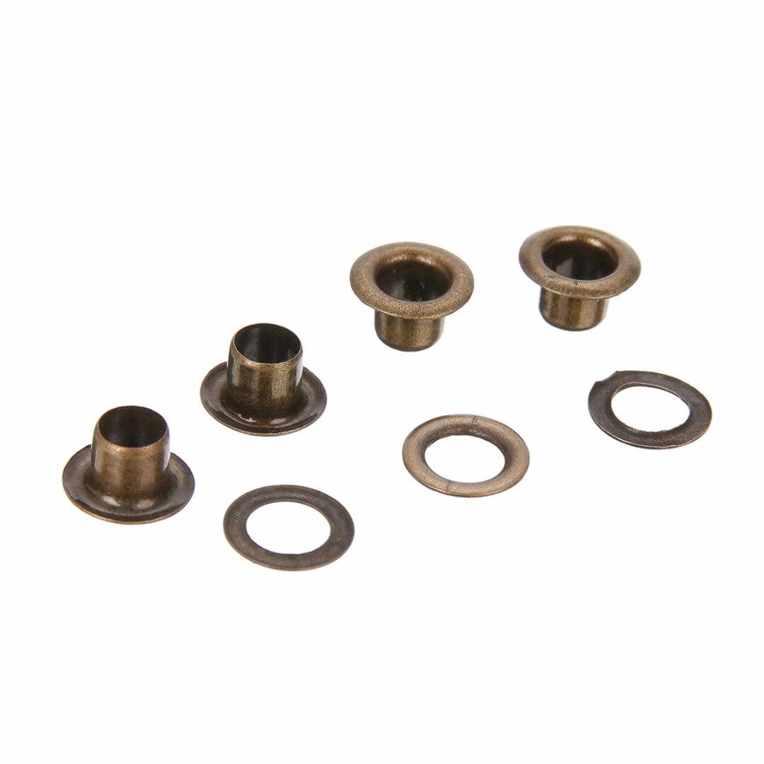 4mm 2pcs Grommet Installation Setting Tools + Leather Hole Punch + 80 Eyelets Sewing Accessory DIY Mayitr